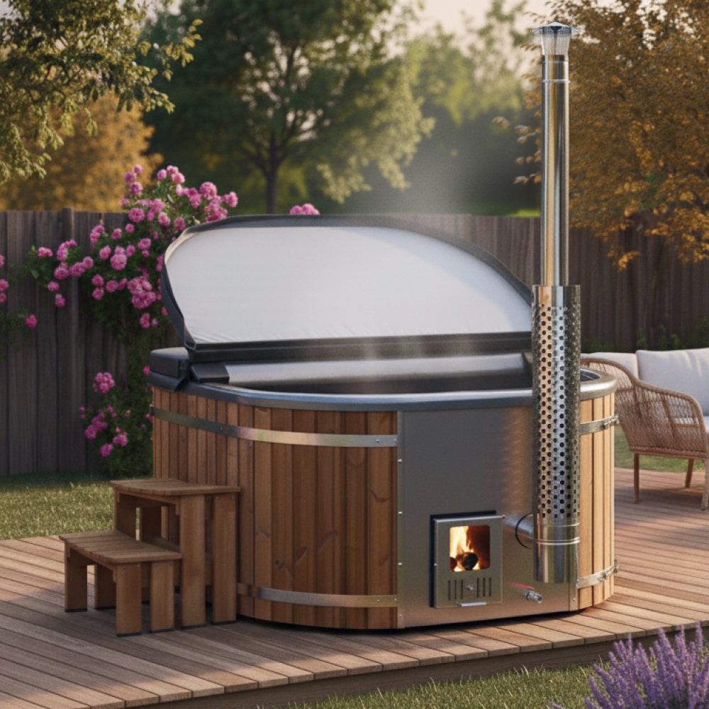 Premium Sand Filter Square Wood Fired Hot Tub | Optimal Configuration