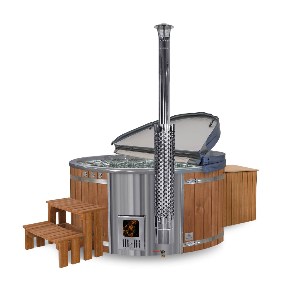 Premium Sand Filter Wood Fired Hot Tub | Optimal configuration