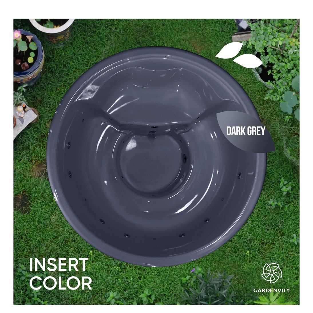 Offre exceptionnelle Bain nordique | 12 jets d'eau et 7 jets d'air | Cuve en fibre de verre grise | pour 4 à 6 personnes| Préconfiguré
