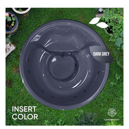 Wood fired hot tub | 12 hydro & 7 air jets | Grey fibreglass insert | for 4-6 Persons | Pre-configured