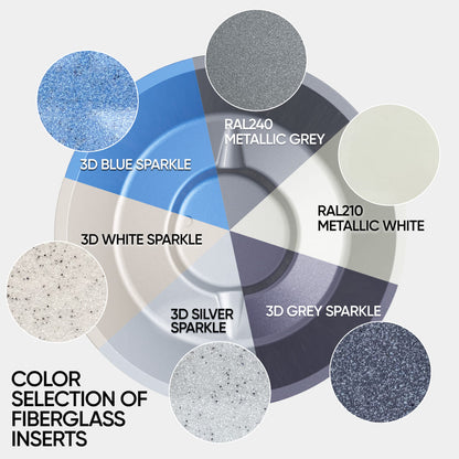 Horizon wood-fired hot tub with textured fiberglass insert color options