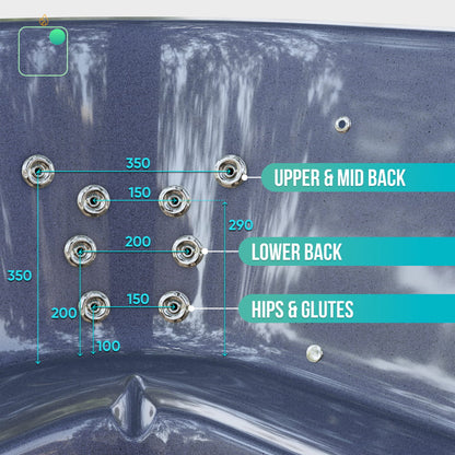 Premium Wood-Fired Hot Tub with  28 Hydro-Jets, stove Horizon | For 4-8 Person