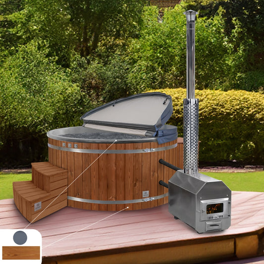 Spa nordique avec filtre à sable premium | Configuration optimale | Poêle externe