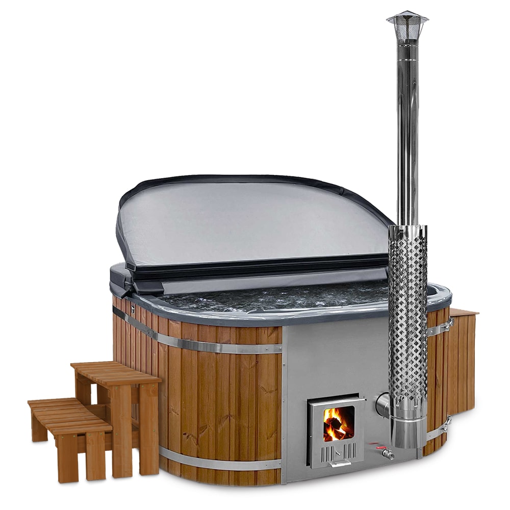 Bain nordique carré avec filtre à sable premium | Configuration optimale