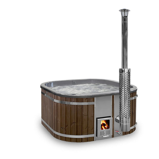 Bain nordique carré | Couleurs métalliques / marbre | 4-6 personnes | Configurable