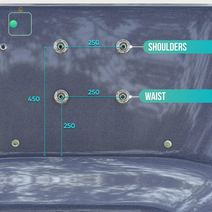 Square Wood Fired Hot Tub for 4-6 with Premium Filter & Targeted Massage With 24 Hydro Jets, Verta stove