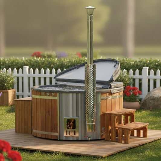 Bain nordique | Gris 6-8 | Filtre à sable + UV-C | AISI316