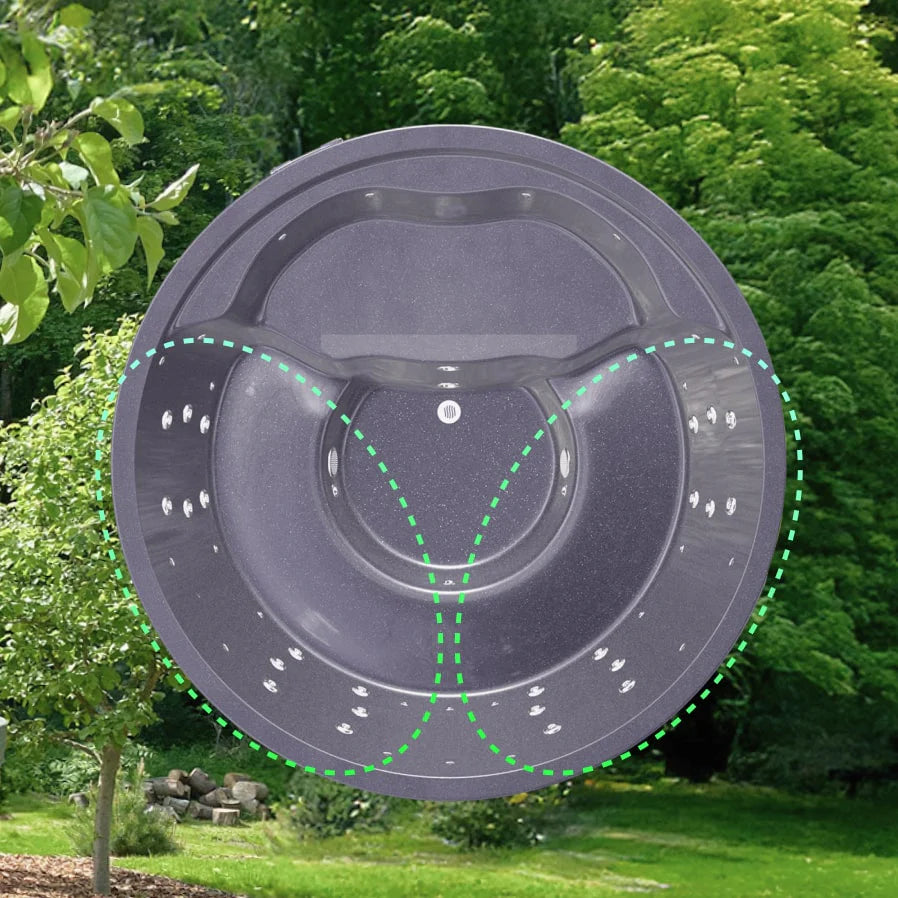 Smart Separate Hydro Massage Control in the Wood Fired Hot Tub