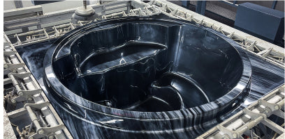 Coque bain nordique moulée avec précision lors d'un processus de fabrication avancé