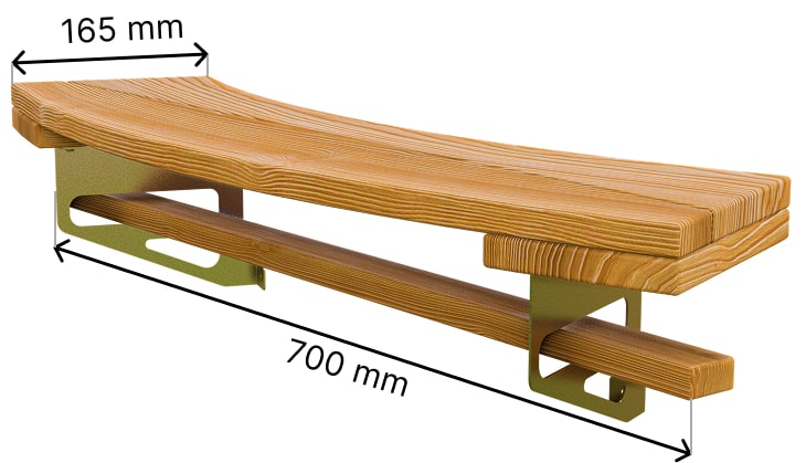 Étagère externe 2 pcs.