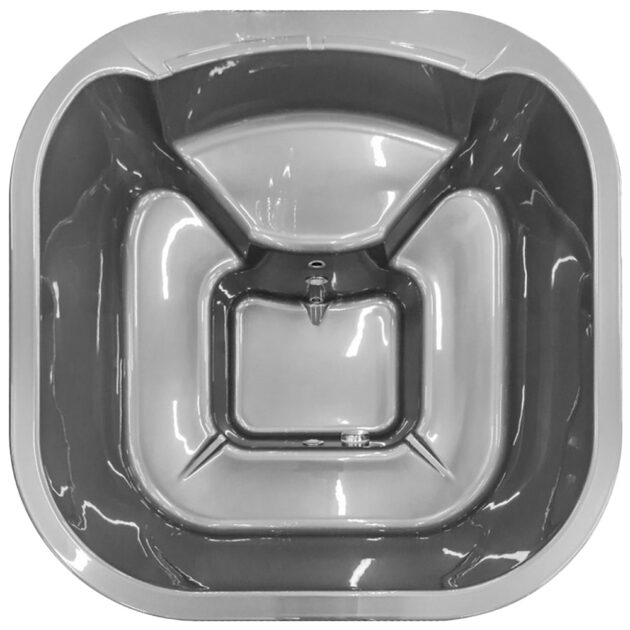 Doublure de baignoire carrée en acrylique avec un siège surélevé